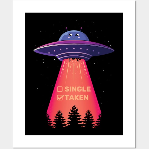 Taken UFO Wall Art by danielmorrisdraws